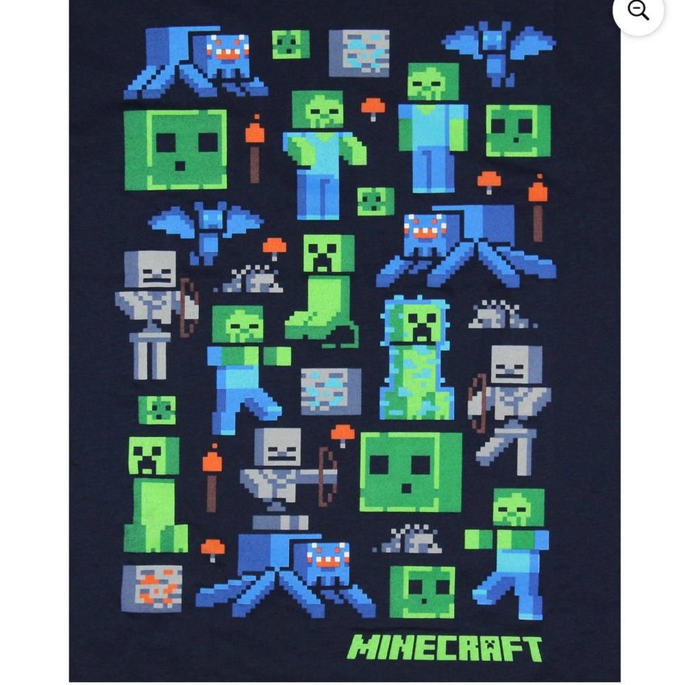 Minecraft Graphic T-Shirt – Kids XL (2020 Mojang / JINX) - Picture 3 of 10